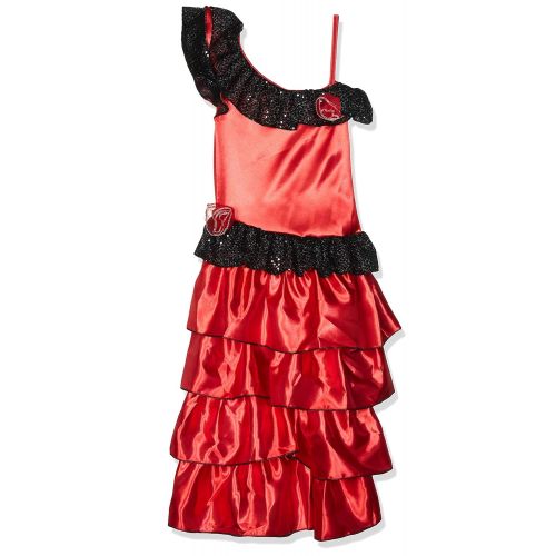  Child's Childs Red and Black Spanish Princess Costume, Medium