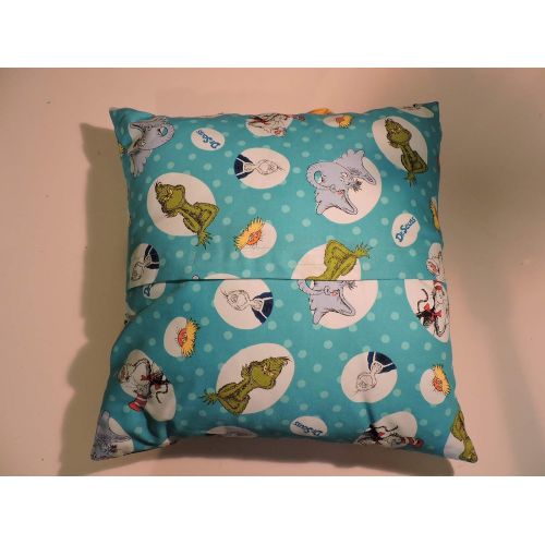  Child's Childs Reader Pillow, Pocket Pillow with Dr Suess, featuring Disney Films/Books on Front Flap - 16 by 16 Pillow included: Home & Kitchen