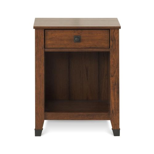  Child Craft Redmond 1 Drawer Coach Cherry Finish Nightstand with Open Shelf for Additional Storage