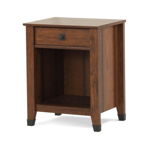  Child Craft Redmond 1 Drawer Coach Cherry Finish Nightstand with Open Shelf for Additional Storage