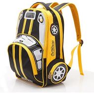 Children Toddler Kids Polyester Fabric 2-4-6th Grade Pupils School Bag Backpack , Car (28*15*41cm)