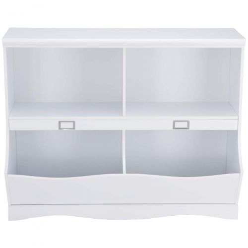  Children Bookcase Kids Bookshelf Storage Unit Baby Toy Organizer Shelf White