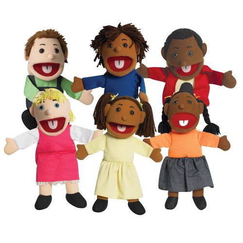  Childrens Factory Ethnic Children Puppets - Set of 6