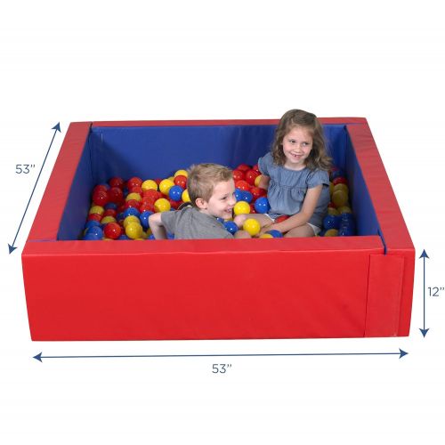  [아마존베스트]Children's Childrens Factory Corral Ball Pool Foam Ball Pit Playroom Furniture Toddler Playset for Kids ( 500 Balls Included)