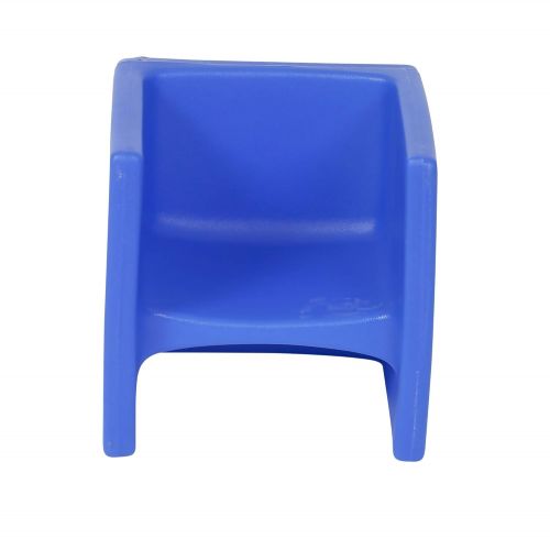  Childrens Factory-CF910-009 Cube Chair for Kids, Flexible Seating Classroom Furniture for Daycare/Playroom/Homeschool, Indoor/Outdoor Toddler Chair, Blue, Set of 1