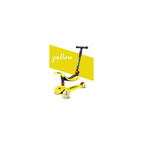  Childrens Scooter Kinder Scooter Mit 3 In 1 Mit PU-Blitzradgriff Hoehenverstellbar Perfekt Fuer 2-12-jahrige Kinder Bei Outdoor-Aktivitaten