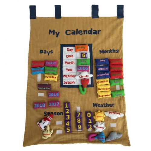  Childs Cup Full Interactive English Calendar (brown corduroy)