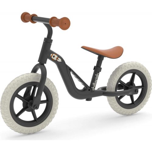  Chillafish Charlie Lightweight Toddler Balance Bike with Carry Handle, Adjustable Seat and Handlebar, Puncture-Proof 10-inch Wheels and Custom Molded seat, for Kids Ages 18-48 Mont