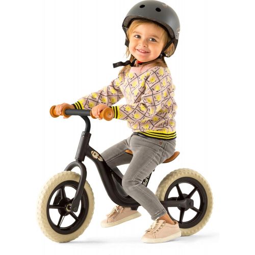  Chillafish Charlie Lightweight Toddler Balance Bike with Carry Handle, Adjustable Seat and Handlebar, Puncture-Proof 10-inch Wheels and Custom Molded seat, for Kids Ages 18-48 Mont