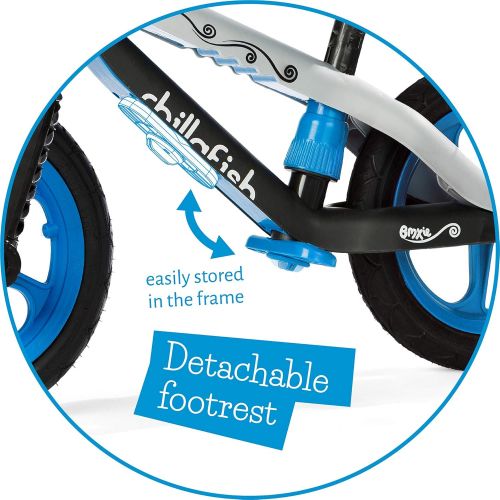  Chillafish BMXie-RS: BMX Balance Bike with Airless RubberSkin Tires, Blue (Motion of The Ocean)