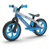 Chillafish Bmxie² Lightweight Balance Bike with Integrated Footrest and Footbrake for Kids Ages 2 to 5 years, 12-inch Airless Rubberskin Tires, Adjustable Seat without Tools, Blue