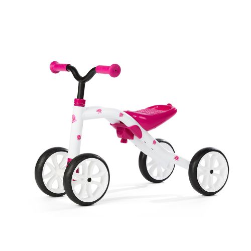  Chillafish Quadie stable 4-wheel grow-with-me ride-on with adjustable seat height, for kids 1-3 year, cookie storage in the seat, silent non-marking wheels and customisation sticke