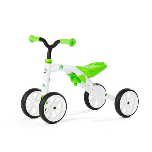  Chillafish Quadie stable 4-wheel grow-with-me ride-on with adjustable seat height, for kids 1-3 year, cookie storage in the seat, silent non-marking wheels and customisation sticke