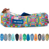 Chillbo Shwaggins Inflatable Couch - Cool Inflatable Lounger Easy Setup is Perfect for Beach Gear, Camping Fun and Festival Accessories.