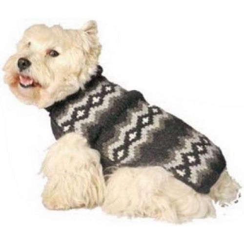  Chilly Dog Grey Diamonds Dog Sweater, Small