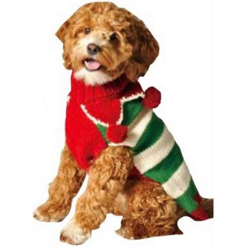  Chilly Dog Christmas Elf Dog Sweater, XX-Large