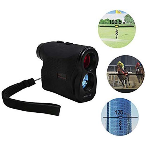  [아마존베스트]Chanhan Rangefinder Golf 600M Laser Rangefinder 6X Waterproof IP54 Monocular Telescope Rangefinder Outdoor Rangefinder for Ranging, Flagpole Lock, Hunting