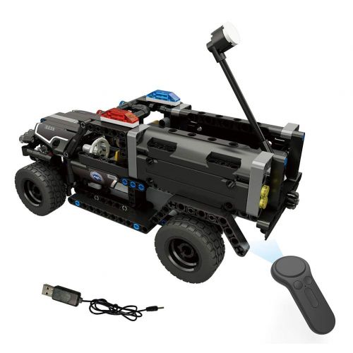  Chinatera chinatera 2.4Ghz 1:18 Electric Car Model with Remote Controller Water Gun Vehicle Building Kit 431pcs