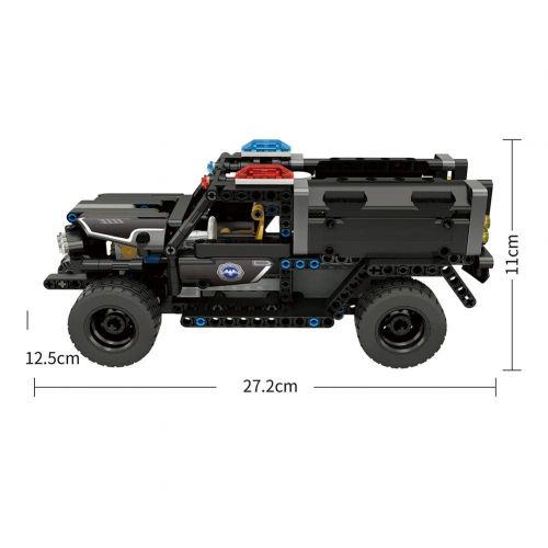  Chinatera chinatera 2.4Ghz 1:18 Electric Car Model with Remote Controller Water Gun Vehicle Building Kit 431pcs