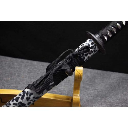  Chinese Loong sword Nihontou,Katana,Kendo(Medium Carbon Steel Blade,Alloy,Solid Wood Scabbard) Full Tang
