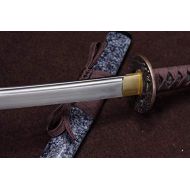 Chinese Nihontou Sword,Katana,Kendo(High Carbon Steel Blade,Alloy,Solid Wood saya) Full Tang