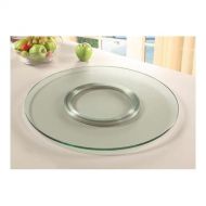 Chintaly Imports Lazy Susan, Clear, Glass