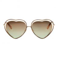Chloe Gold Heart Poppy Love Sunglasses