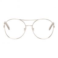 Chloe Silver Aviator Glasses