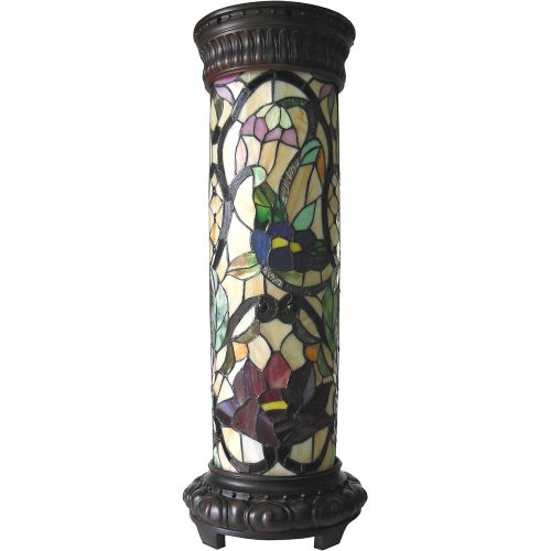  Chloe Lighting CH19040RF30-PL2 Roselle Tiffany-Glass Fixture with 30 Tall, 30 x 11 x 11, Multicolor