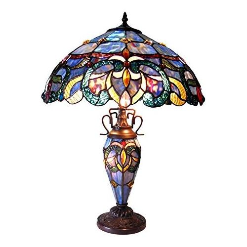  Chloe Lighting CHLOE Lighting CH18091PV18-DT3 Nora Double Lit Table Lamp, One Size, Multicolor
