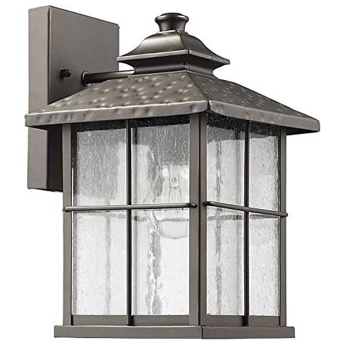  Chloe Lighting CH822045RB12-OD1 Transitional 1 Light Rubbed Bronze Outdoor Wall Sconce 12 Height, Oil Rubbed Bronze