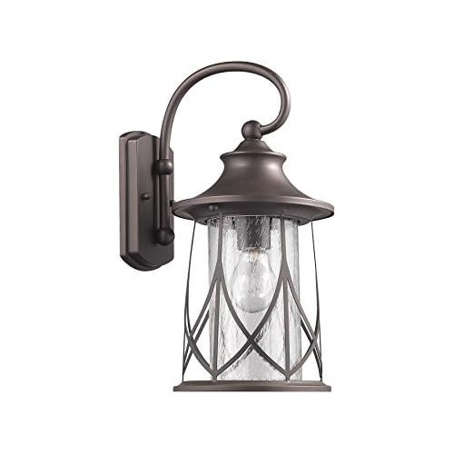 Chloe Lighting CH822040RB15-OD1 Transitional 1 Light Rubbed Bronze Outdoor Wall Sconce 15 Height