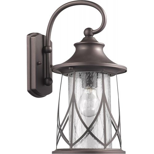  Chloe Lighting CH822040RB15-OD1 Transitional 1 Light Rubbed Bronze Outdoor Wall Sconce 15 Height