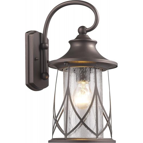  Chloe Lighting CH822040RB15-OD1 Transitional 1 Light Rubbed Bronze Outdoor Wall Sconce 15 Height