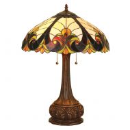 Chloe Lighting CH18780TL 2 Light Victorian Table Lamp