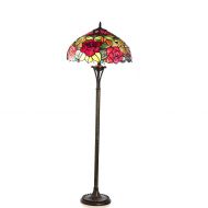 Chloe Lighting CH18790RF18-FL2 Peggy Tiffany-Style Roses Floor Lamp with 18 Shade