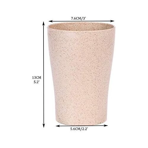  [아마존베스트]Choary Eco-friendly Unbreakable Reusable Drinking Cup for Adult, Wheat Straw Biodegradable Healthy Tumbler Set 5-Multicolor, Dishwasher Safe