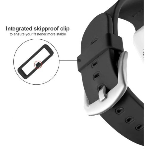  [아마존베스트]Chofit 18MM Width Band Keeper Compatible with Garmin Vivosmart HR/HR Plus Fastener Loops Replacement Band Holder, 6 Pack Fasteners for Gear Fit2 Pro/Approach X40/Approach X10 Bands