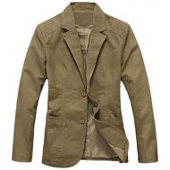 Chouyatou chouyatou Mens Cotton Casual Slim Fit Suit Jacket