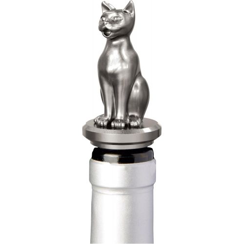  [아마존베스트]Stainless Steel Cat Wine Aerator Pourer - Deluxe Decanter Spout for Robust Red and White Wine - Pour Amore Bottle Pourer/Stopper & Air Diffuser by Chriss Stuff