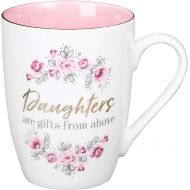 [아마존베스트]Christian Art Gifts Pink Bible Verse Mug | Daughters Are Gifts From Above James 1:17 Scripture Mug | Inspirational Coffee Cup & Christian Gift (12 oz Ceramic Cup)