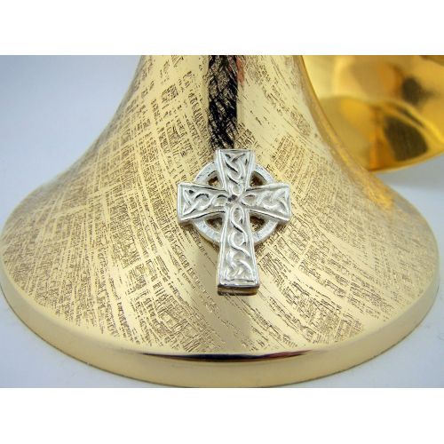  [아마존베스트]Christian Brands Celtic Brass Chalice and Paten Set, 8 1/4 Inch