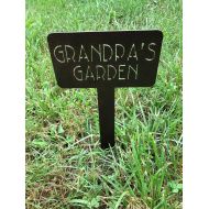 ChristiansburgWeld Custom Name Garden Stake / Grandpas Garden Stake / Grandmas Garden / Dads Garden / Moms Garden / Metal Garden Stakes / Outdoor Gardening