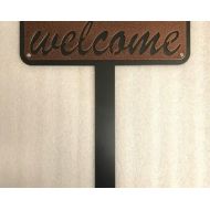 ChristiansburgWeld Metal Welcome Stake / Welcome Garden Stake / Welcome Sign Stake / Design 2