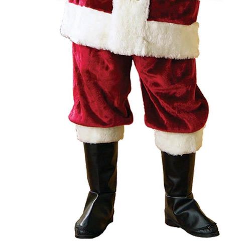  Christmas Crimson Regency Plush Santa Suit Adult Costume