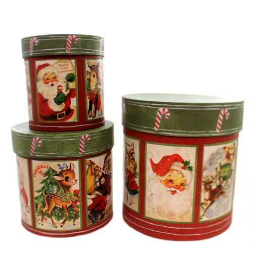  Christmas RETRO CHRISTMAS NESTING BOXES Paper Vintage Look Tp5283