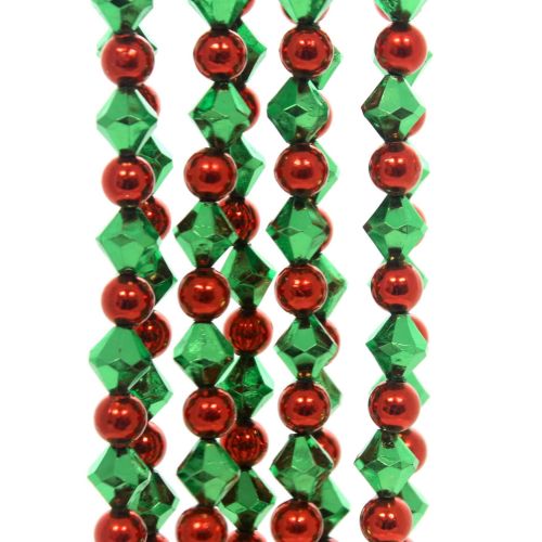  Christmas RED AND GREEN GARLAND Plastic Tree Trimming H0271