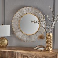Christopher Knight Home 303755 Willis Wall Mirror Antique/Gold Leaf