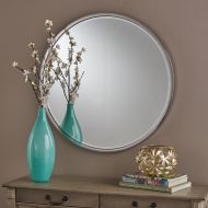 Christopher Knight Home 303536 Circular Wall Mirror Clear/Stainless