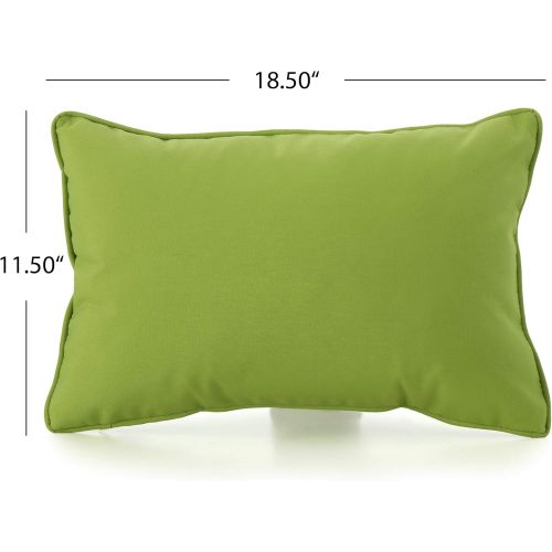  GDF Studio Corona Outdoor Patio Water Resistant Pillow Set (4, Green)